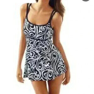 Great Lengths‎ Womens One Piece Swimsuit Dress Size 12